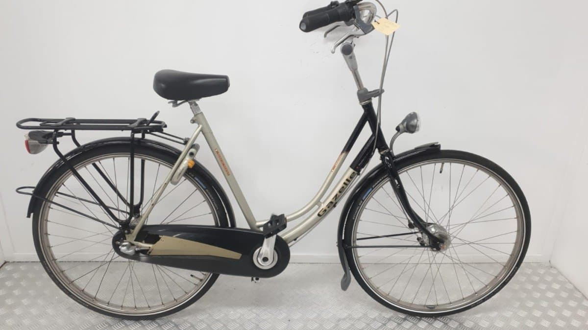 Gazelle Stadsfiets Tweedehands - Beige/Zwart - €289