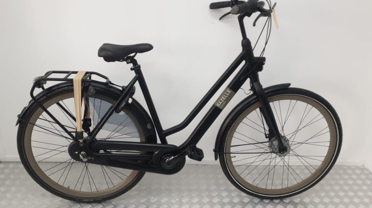 Gazelle Stadsfiets Zwart Tweedehands - Rijklaar