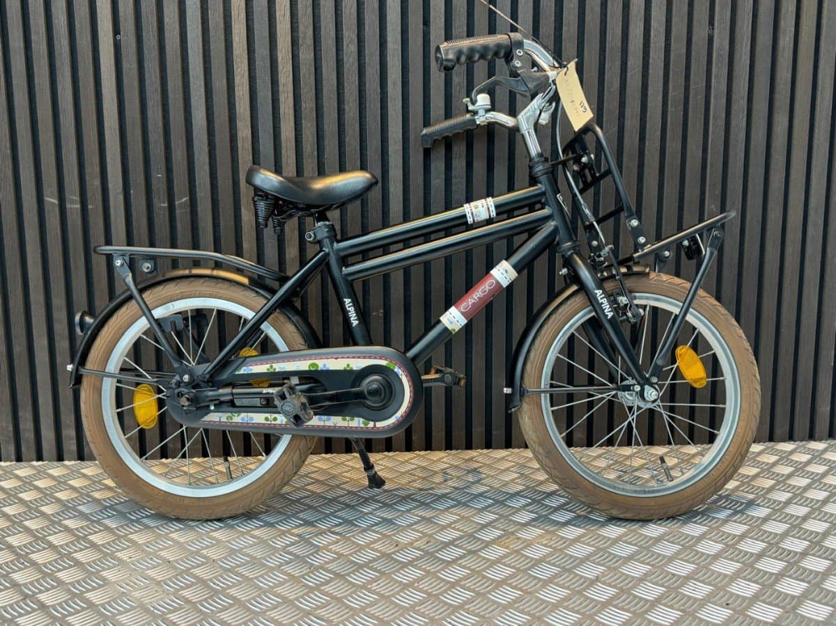 Alpina Tweedehands Kinderfiets Zwart - Rijklaar en Betaalbaar