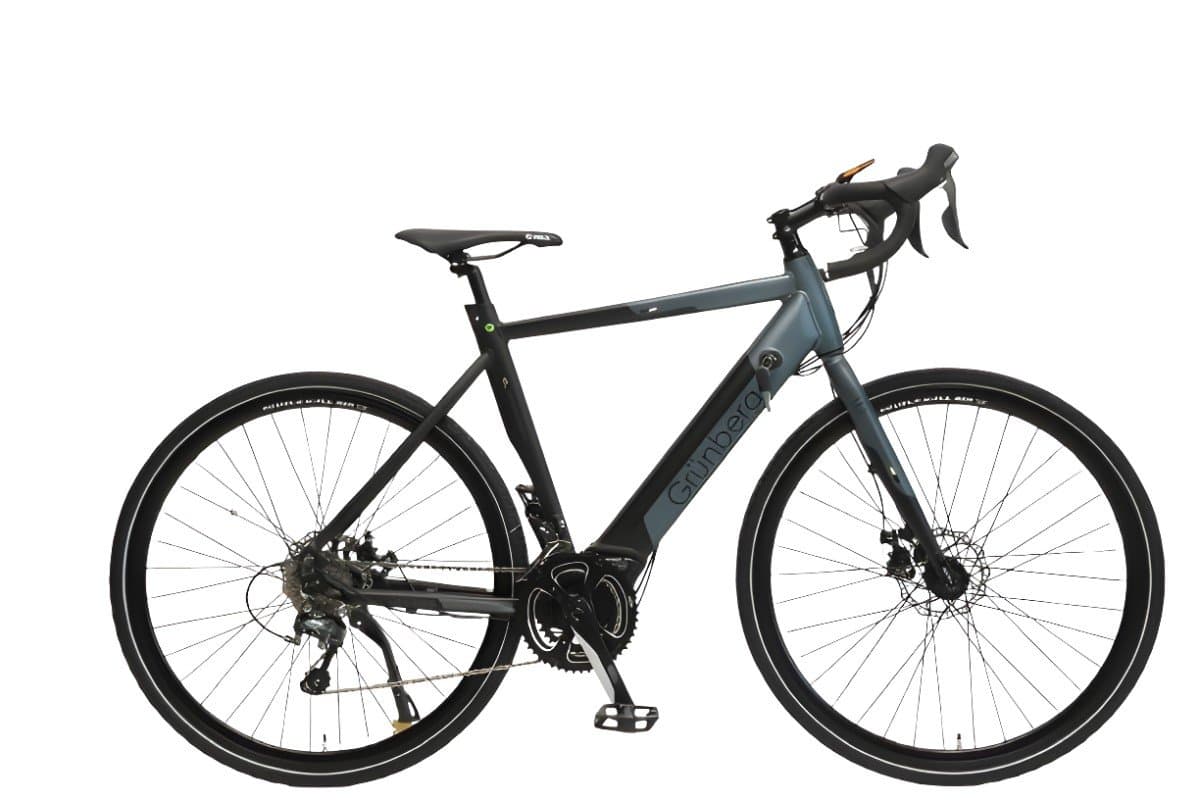 Grünberg elektrische racefiets zwart/grijs - nieuw
