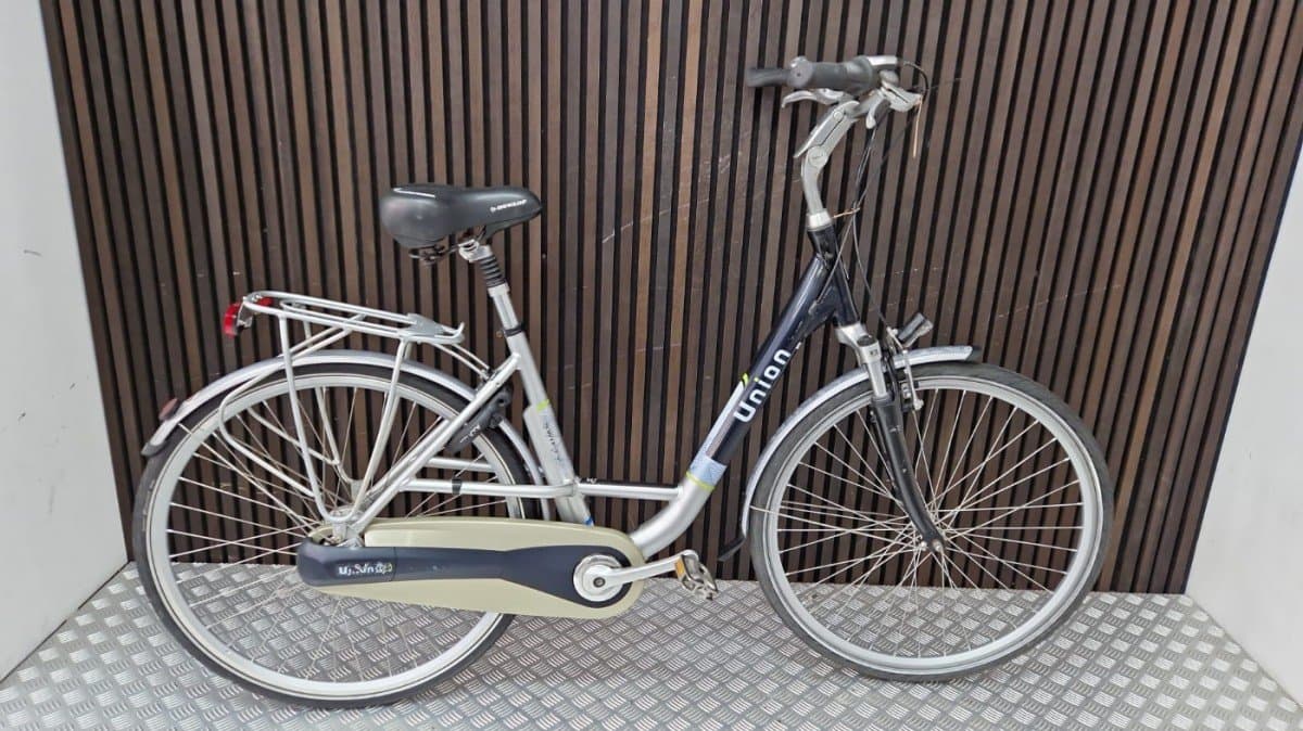 Union Stadsfiets Tweedehands Grijs/Zwart – 289 Euro