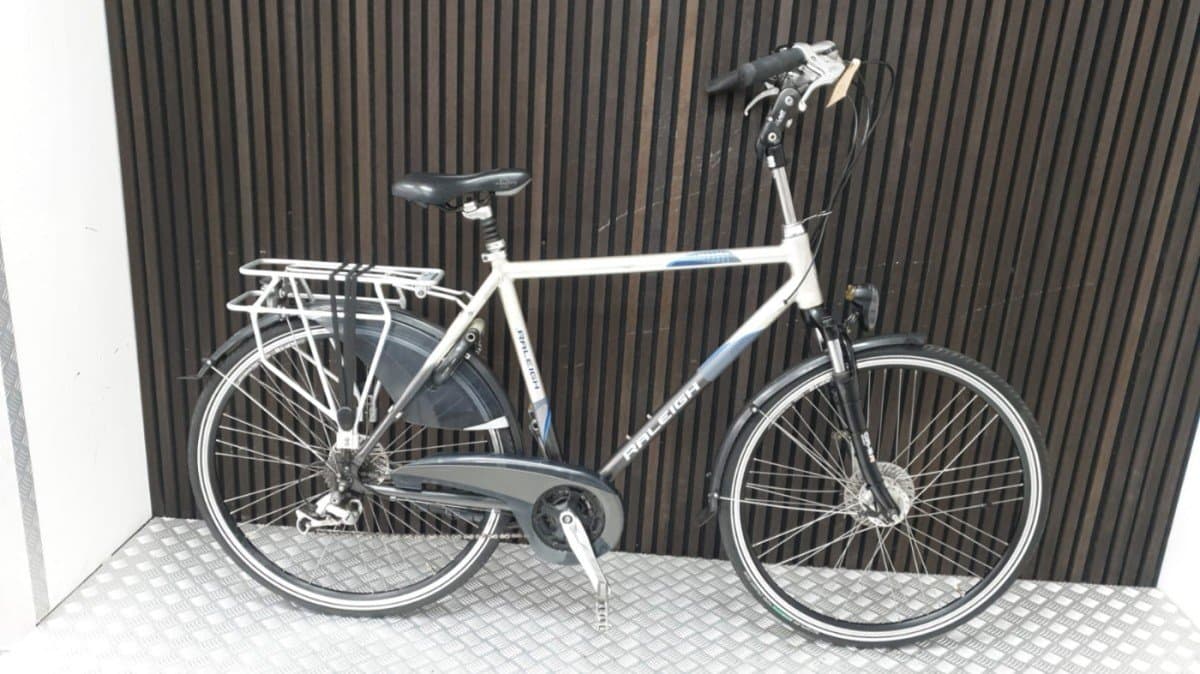 Raleigh Stadsfiets Grijs Tweedehands - Derailleur & Rollerbrake