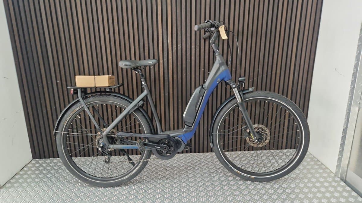 Tweedehands Merida Elektrische Stadsfiets Zwart/Blauw