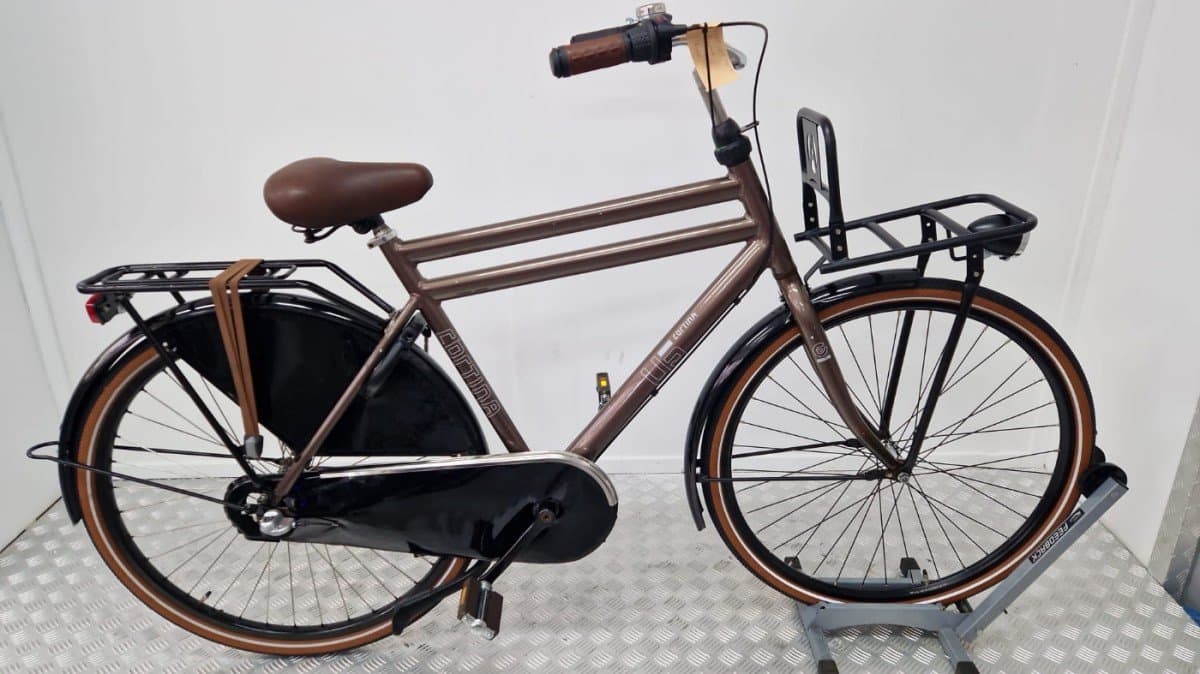 Tweedehands Cortina Transportfiets Bruin - Rijklaar