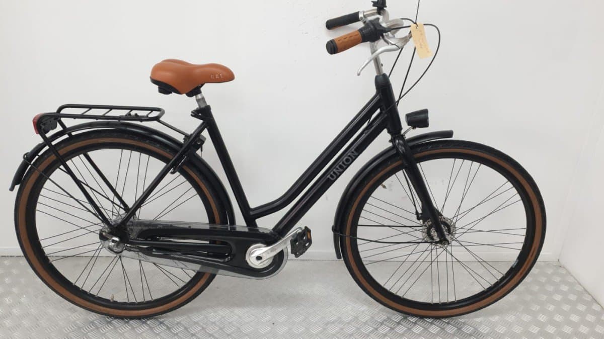 Union Stadsfiets Zwart - Tweedehands, Rijklaar